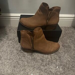 Lucky Brand Brown Ankle Booties